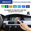 Autoradio Linux CarPlay für BMW E60 E61 E90 E91 CCC Android Auto SWC USB BT +KAM