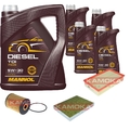 KAMOKA Inspektionspaket MANNOL Diesel TDI 5W-30 9L für VW Multivan V 3.2 V6