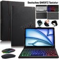 Bluetooth Tastatur Maus Hülle für Für Samsung Galaxy Tab S9+/FE/S8/S7/A9+/A8/A7