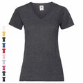 Fruit of the Loom Valueweight V-Neck T Lady-Fit Damen Shirt FOL