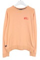 PME Legend Sweatshirt Herren Groß Rundhals Pullover Orange Logo Aufdruck