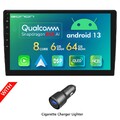 Doppel DIN 10.1" Android 13 8-Kern 6+64GB Autoradio Navigation Bluetooth CarPlay