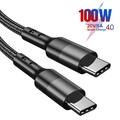 USB-C zu PD 5A 100W Schnell ladegerät Dual Typ C Ladedaten Sync USB-Kabel USB-C