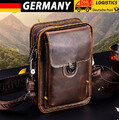 Herren Brusttasche Schultertasche· Echtes Leder Sling Bag Umhängetasche Rucksack
