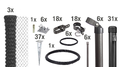 Alberts Maschendrahtzaun Zaun-Komplettset, Einschlagb. anthrazit H:80 cm L:75 m 