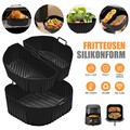 3 Stk Airfryer Silikonform Heißluftfritteuse Zubehör Silikoneinsatz Air Fryer