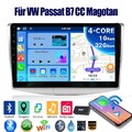 DAB+KAM 10" 1+32G Carplay Autoradio Android 14 Für VW Passat B7 GPS Navi Kam RDS