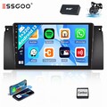 1+32G Android 14 Autoradio Carplay GPS RDS WIFI DAB+ Für BMW 5er E39 7er E38 KAM
