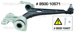 TRISCAN Querlenker Dreieckslenker 8500 10571 für FIAT PEUGEOT LANCIA TEPEE 807 2