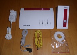 AVM FRITZ!BOX 7590 DSL-Router 2000 2828 + Fritz 1750E Repeater,Vollfunktionsfäh.