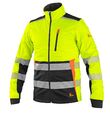 Warnschutz Softshelljacke HI-VIZ Warnjacke Arbeitsjacke winddicht, innen Fleece