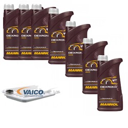 7 L MANNOL Dexron II Getriebeöl VAICO Getriebeölfilter für BMW 5er 523i 520i