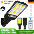 5000W LED Solarleuchte mit Bewegungsmelder Außen Lampe Gartenfluter Sensor Licht