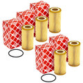 Ölfilter Motor Öl Filter FEBI 109015 Set 5 Stück für Audi A4 Q7 Q8 VW Touareg  