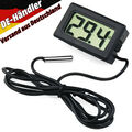 Mini Digital Thermometer Temperatur Messgerät LCD Anzeige mit Fühler 1-5m Kabel