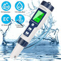 Flintronic 5-In-1 PH Messgerät, PH/TDS/EC Temperatur Tester Mit Hintergrundbeleu