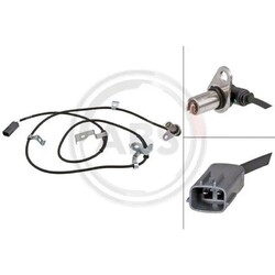1x ORIGINAL® A.b.s. Sensor, Raddrehzahl Hinten, Links für Ford RANGER Mazda