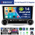 10.1" DAB+ Für VW Passat B7 2010-2015 Android 14 Autoradio 4+64G Carplay GPS Kam