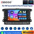 Autoradio Für VW GOLF 5 6 Touran Polo Caddy Jetta 4+64G Android 14 GPS RDS FM BT