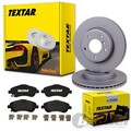 TEXTAR BREMSSCHEIBEN 277mm + BELÄGE VORNE passend für TOYOTA AVENSIS T25