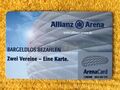Allianz Arena Card FC Bayern München arenacard 