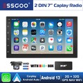 7 Zoll Android 13 DAB+ Carplay Autoradio Stereo Bluetooth GPS 2+32G 2 DIN Kamera
