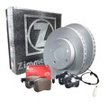 Zimmermann FORMULA Z Bremsenset Bremsscheiben + Beläge Vorne für AUDI A4 B9 8W2