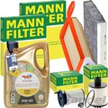 MANN INSPEKTIONSPAKET+TOTAL 0W-30 MOTORÖL passend für FIAT 500 L/X 1.3D MULTIJET