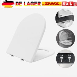 WC Sitz mit Absenkautomatik Toilettendeckel Klobrille Toilettensitz Klodeckel