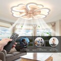 LED Deckenventilator Lampe mit Fernbedienung 85W Dimmbar Deckenlampe Wohnzimmer