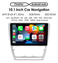 2+32G Android12 CarPlay Autoradio DAB für Skoda Octavia II 1Z3 1Z5 2007-2013 GPS