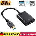 USB-auf-HDMI-Adapter, USB 3.0/2.0 zu HDMI 1080P HD Audio Video Grafik-Konve