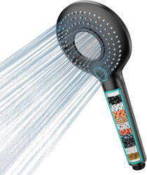 Duschkopf mit Filter MEKO Hochdruck Handbrause mit Filtration in 15 Schichten