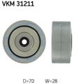 SKF VKM 31211 Umlenk-/Führungsrolle, Keilrippenriemen für AUDI VW