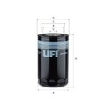 UFI 23.469.00 Ölfilter Öl Filter für Optare Solo 5.9 SR 2007 ->