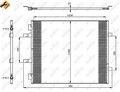 NRF 35960 Kondensator Klimaanlage für OPEL Vivaro A Kastenwagen (X83) +Dichtring