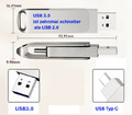 USB 3.0 stick 8GB 16GB 32GB 64GB 128GB 256GB 512GB inkl. USB Typ C