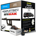 Anhängerkupplung abnehmbar für OPEL Combo +E-Satz Kit NEU AHK