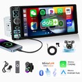 6.8" Autoradio 1 Din Touchscreen Wireless Carplay Android Auto FM BT+DAB+Kamera