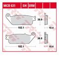 TRW MCB631SRM Bremsbelagsatz Scheibenbremse