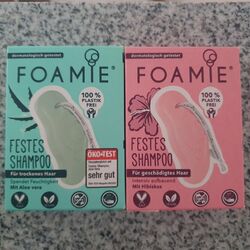 2 x Foamie Festes Shampoo Hibiskus, Aloe Vera