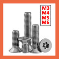 Senkschrauben Sicherheitsschrauben Torx+PIN Edelstahl V2A M3 M4 M5 M6 Schraube