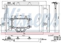 NISSENS 940325 Kondensator, Klimaanlage für Mercedes