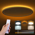 LED Deckenleuchte Dimmbar 24W Deckenlampe mit Fernbedienung Nachtlicht Rund