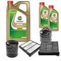 FEBI Inspektionspaket 7L Castrol EDGE Titanium FST 5W-30 LL für Mitsubishi L