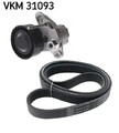 Mehrrippiger Keilriemen Set VKMA 31093 SKF für VW AUDI SEAT SKODA CUPRA