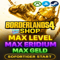 Borderlands 4 - Maximale Stufe 50 Geld Erdidium Waffen Drop PS5 Xbox PC Switch ⚡