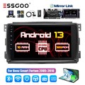 DAB+ Autoradio Carplay Android 13 32G GPS Cam Für Mercedes Benz Smart 451 05-10
