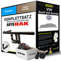Anhängerkupplung abnehmbar für VW Golf VII Kombi +E-Satz Kit NEU AHK