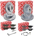 FEBI BREMSSCHEIBEN+BELÄGE VORNE+HINTEN passend für BMW 1er E81 3er E90 E91 92 93